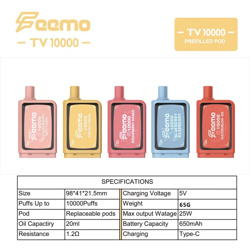 FEEMO tv 10000 PREFILLED POD FEEMO tv 10000 PREFILLED POD