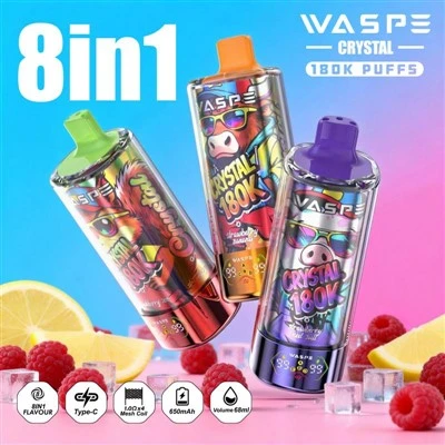 Waspe Crystal 8 در 1 180K Puffs