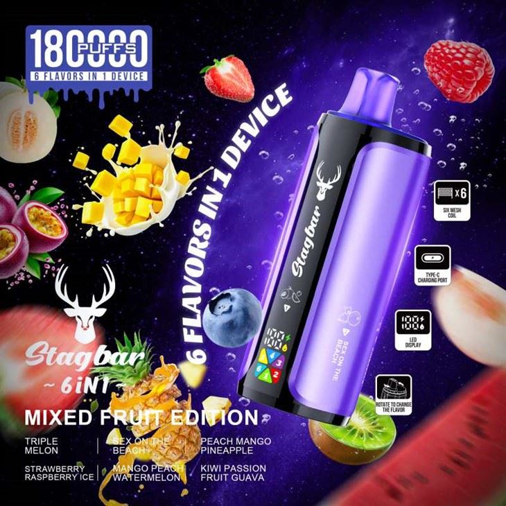 استگ بار 180K Puffs 6in1 Vape