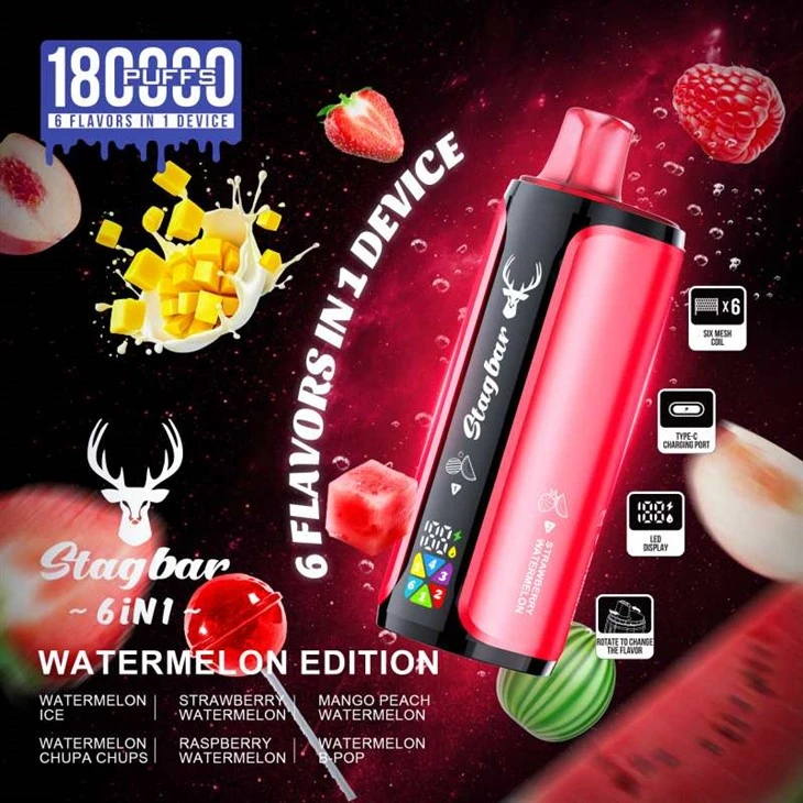 StagBar 180K 6in1 Puffs